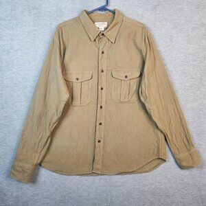 Filson Garment Men's Button Up Flannel Long Sleeve Heavy weight Shirt Size XL